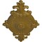 Ekena Millwork Quentin Ceiling Medallion, Hand-Painted Gold, 23 1/2"W x 12 1/4"H x 1 1/2"P CM23RO1GLS - alternate 3